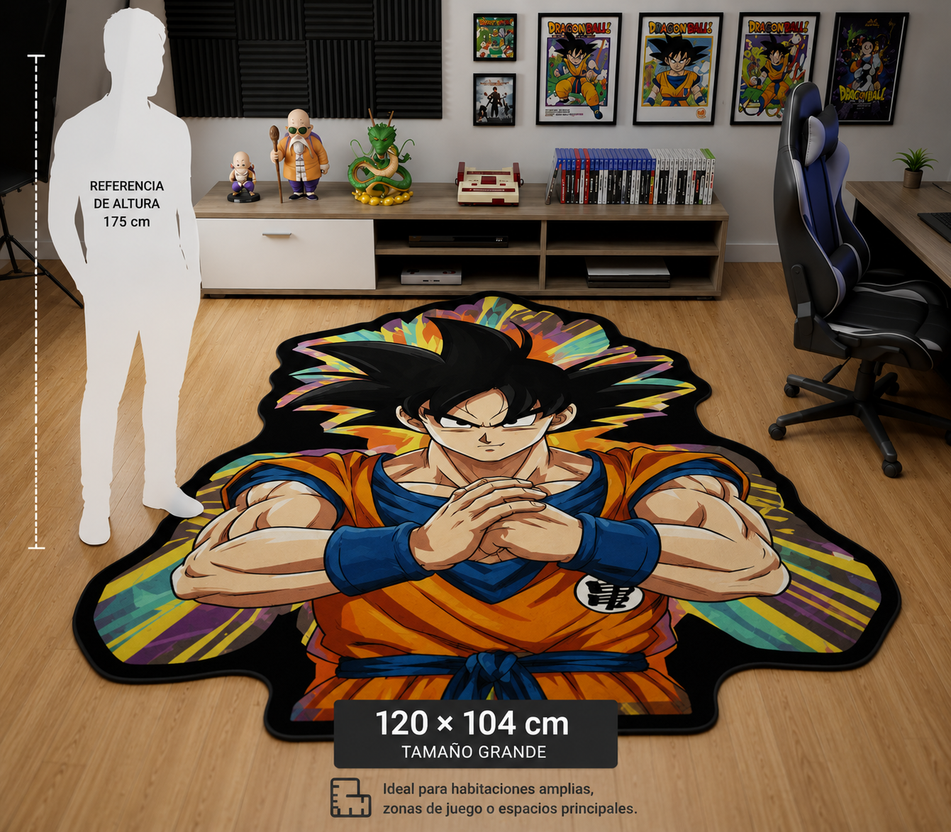 Alfombra de Goku Irregular