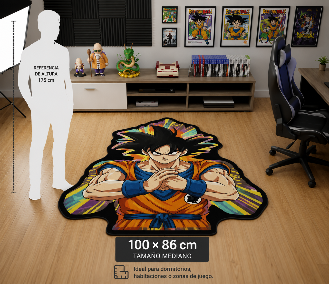 Alfombra de Goku Irregular